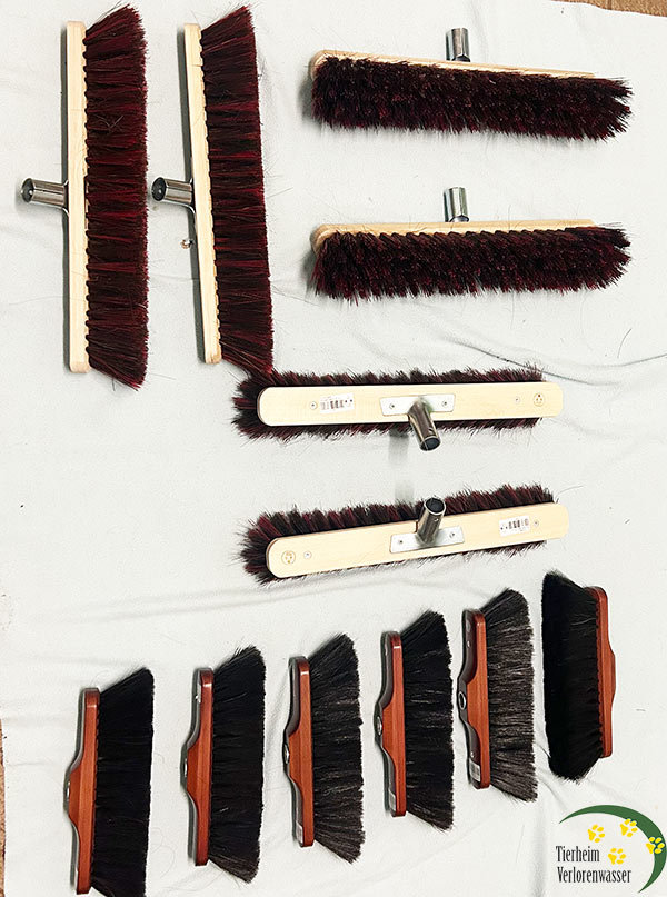 Spenden ans Tierheim: wertvolle Besen