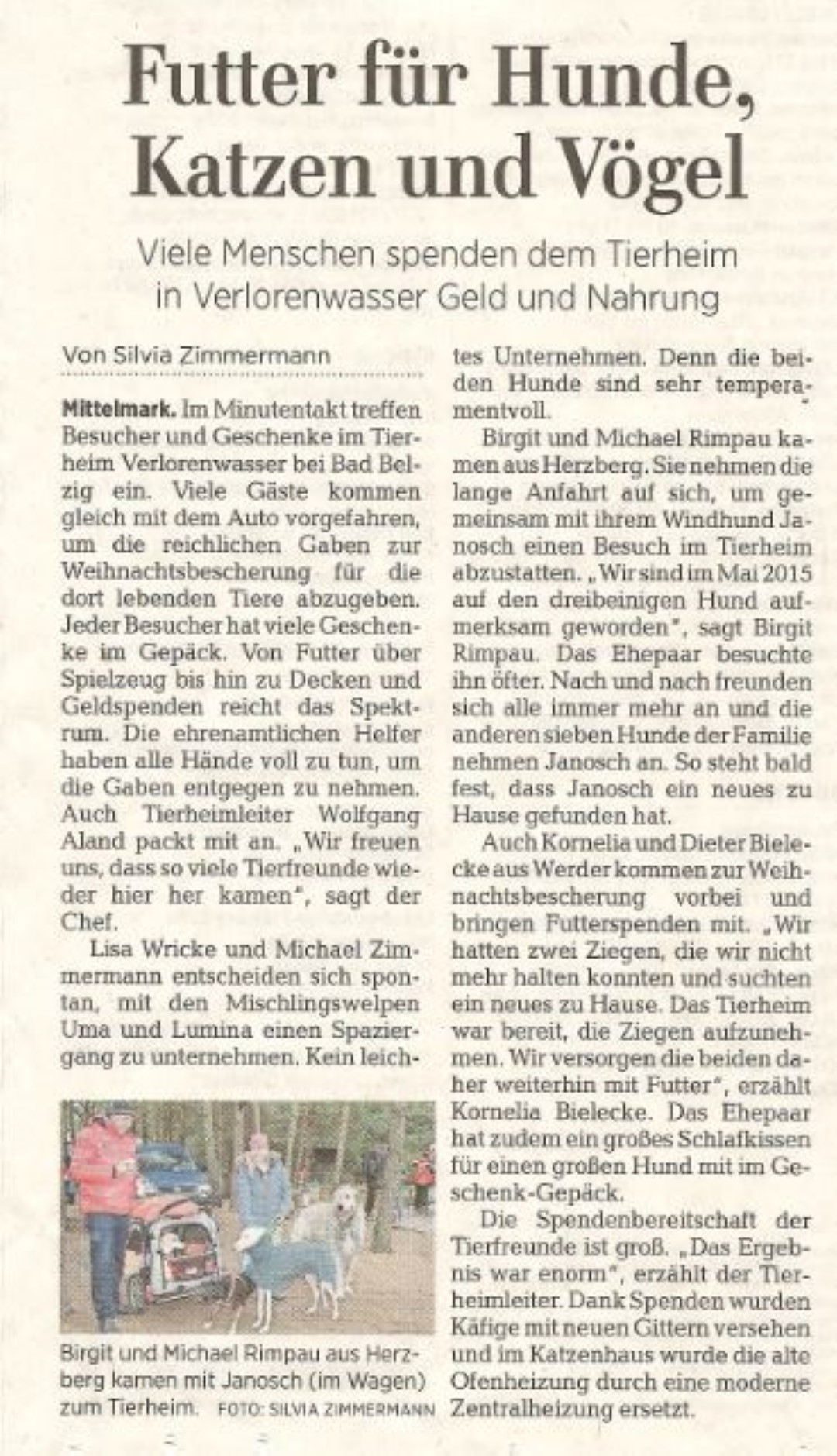 Weihnachtsbescherung 2016